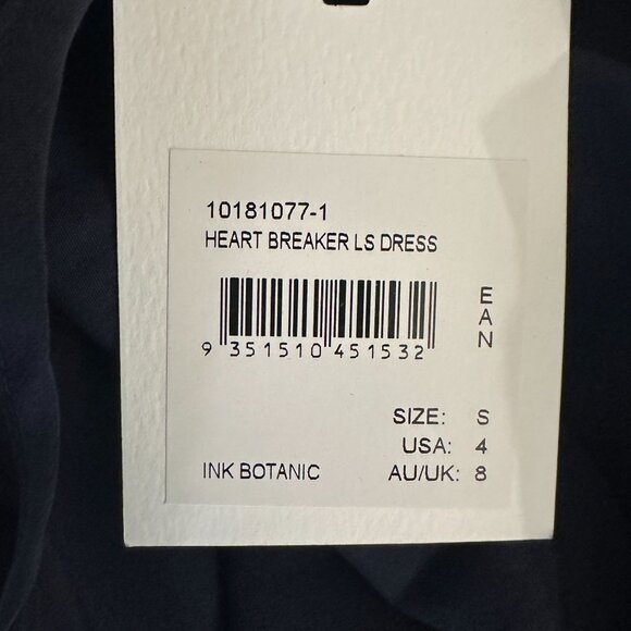 C/Meo Collective Ink Botanic Heart Breaker Boho Mini Dress Size 4 NWT - Picture 10 of 14